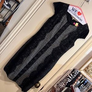 Betsey Johnson black dress size 6 worn once!